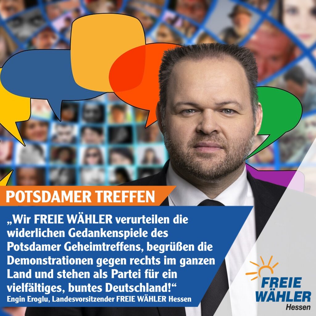 FREIE WÄHLER Hessen verurteilen jüngste widerliche AfD-Entgleisungen scharf und begrüßen Demonstrationen gegen rechts