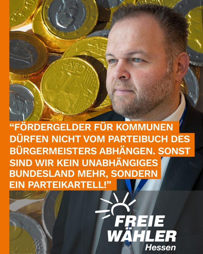 Fördergelder für Kommunen dürfen nicht vom Parteibuch des Bürgermeisters abhängen!