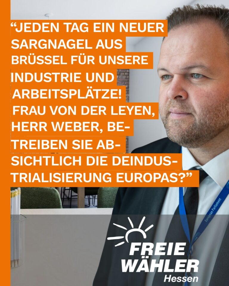 Jeden Tag neue Belastungen für unsere Unternehmen und Arbeitsplätze aus Brüssel!