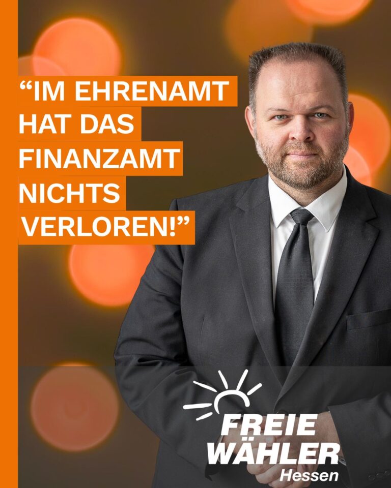 Im Ehrenamt hat das Finanzamt nichts zu suchen!