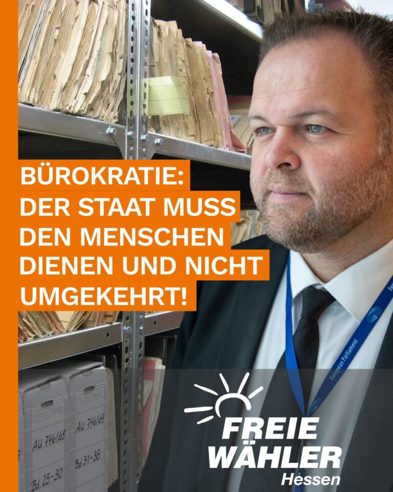 Bürokratie: Der Staat muss den Menschen dienen und nicht umgekehrt!