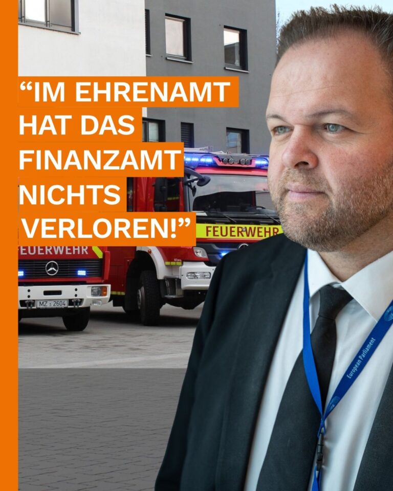 Das Finanzamt hat beim Ehrenamt nichts verloren!